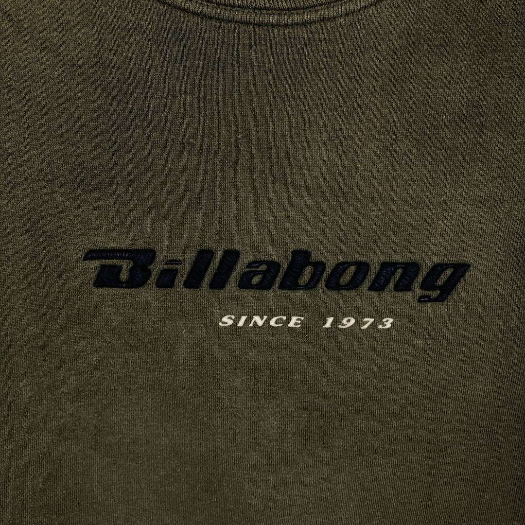 Billabong logo sweatshirt, men's size XL cotton Khaki type Vintage Second Hand