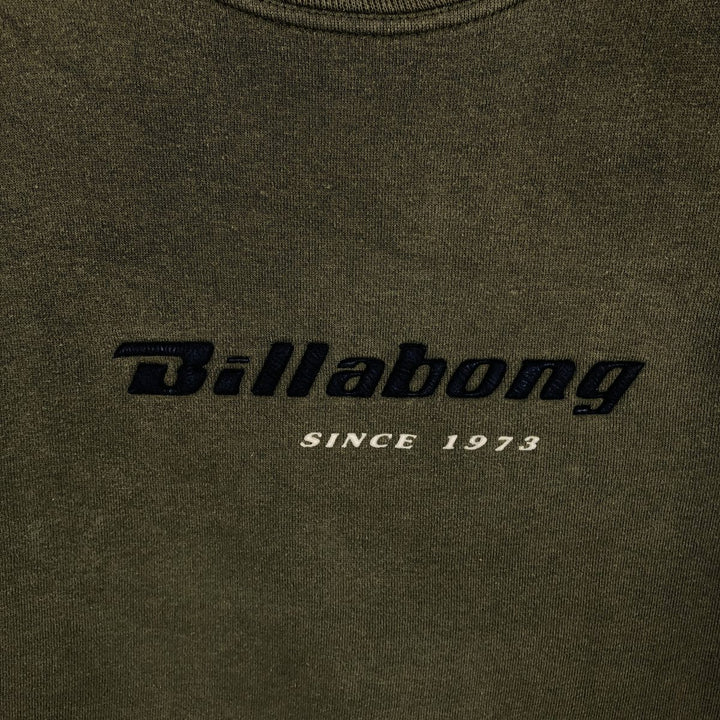 Billabong logo sweatshirt, men's size XL cotton Khaki type Vintage Second Hand