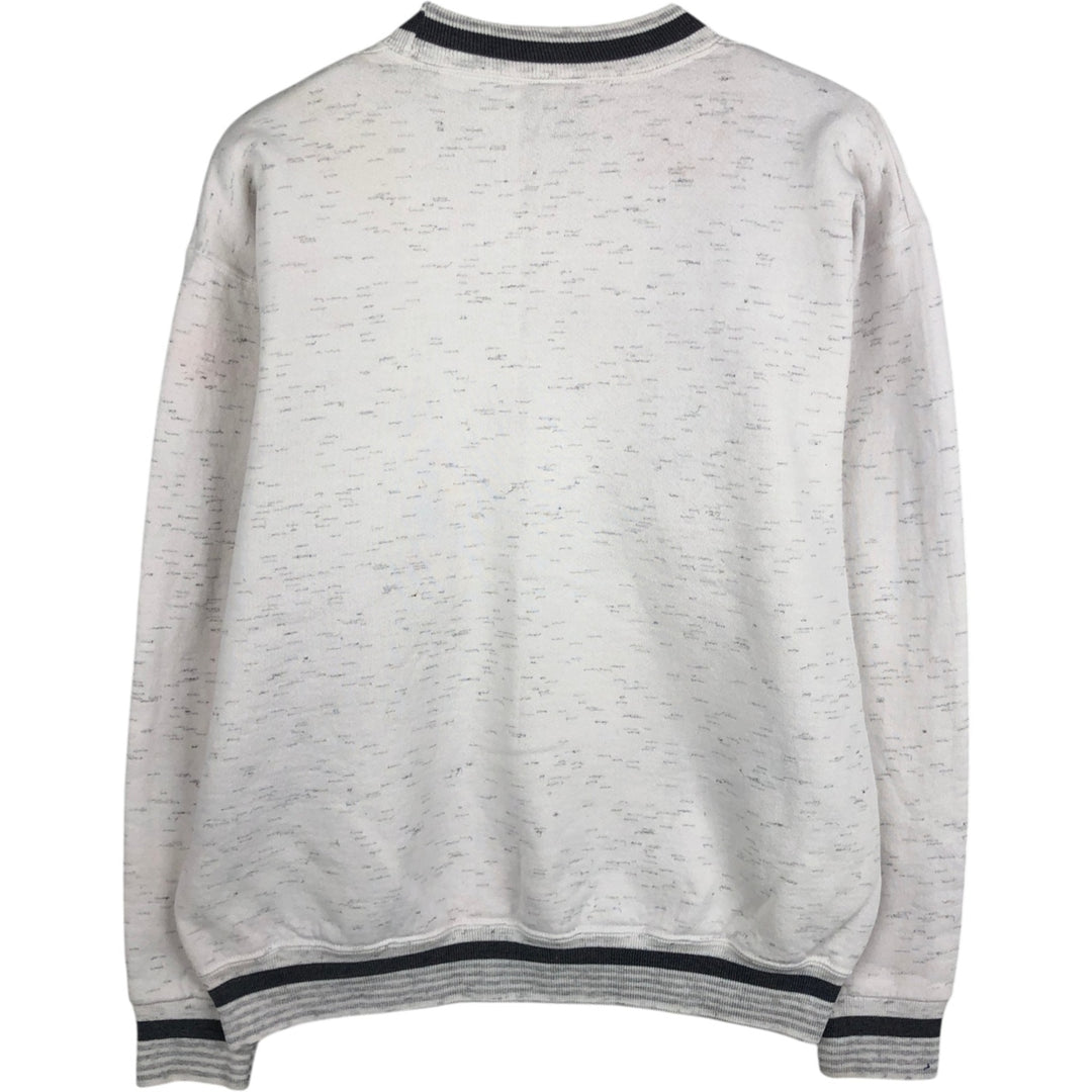 90'S ONEITA POWER-SWEATS Printed Sweatshirt Trainer Made in USA Men's Size L Vintage polyester gray type Vintage Second Hand