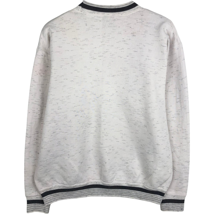 90'S ONEITA POWER-SWEATS Printed Sweatshirt Trainer Made in USA Men's Size L Vintage polyester gray type Vintage Second Hand