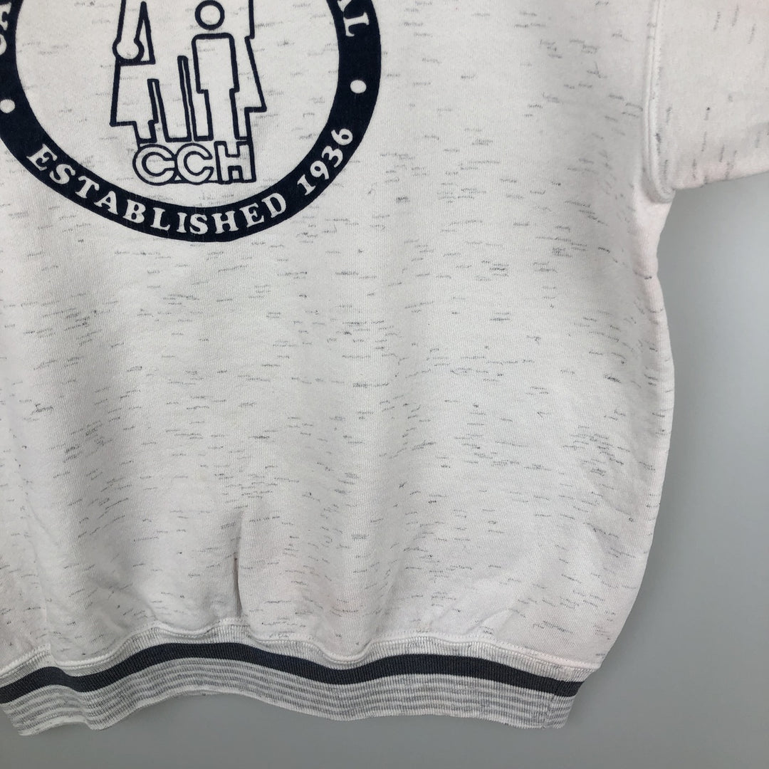 90'S ONEITA POWER-SWEATS Printed Sweatshirt Trainer Made in USA Men's Size L Vintage polyester gray type Vintage Second Hand