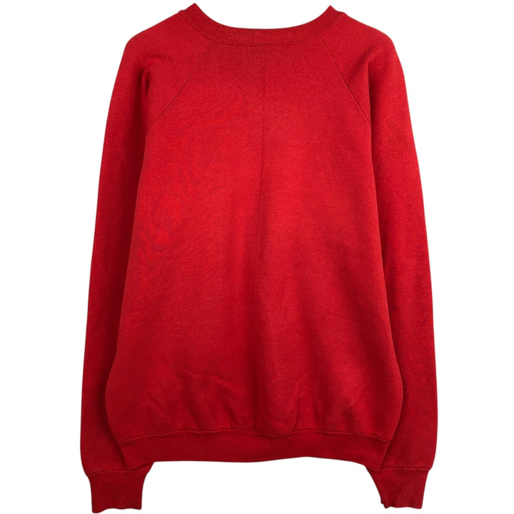 90'S Fruit of the Loom printed sweatshirt, made in the USA, men's XL size, vintage cotton red type Vintage Second Hand
