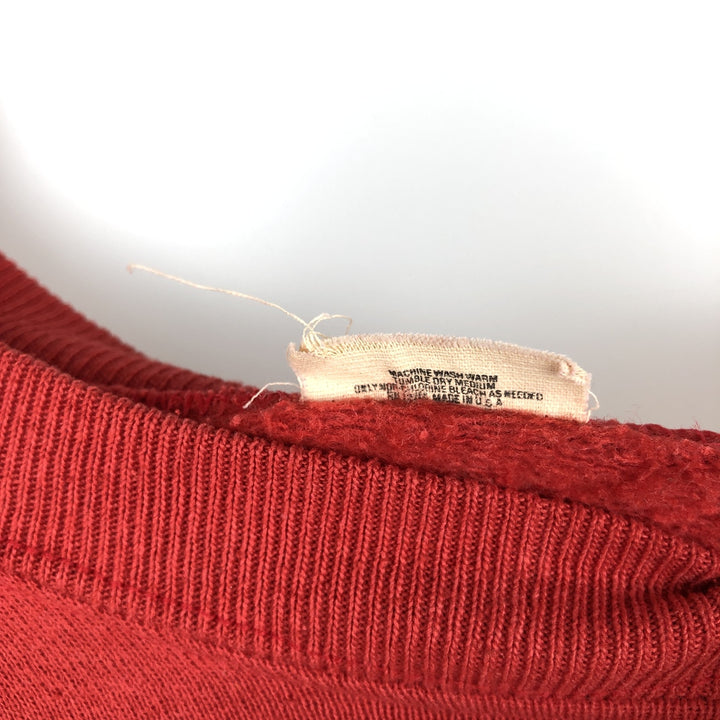 90'S Fruit of the Loom printed sweatshirt, made in the USA, men's XL size, vintage cotton red type Vintage Second Hand
