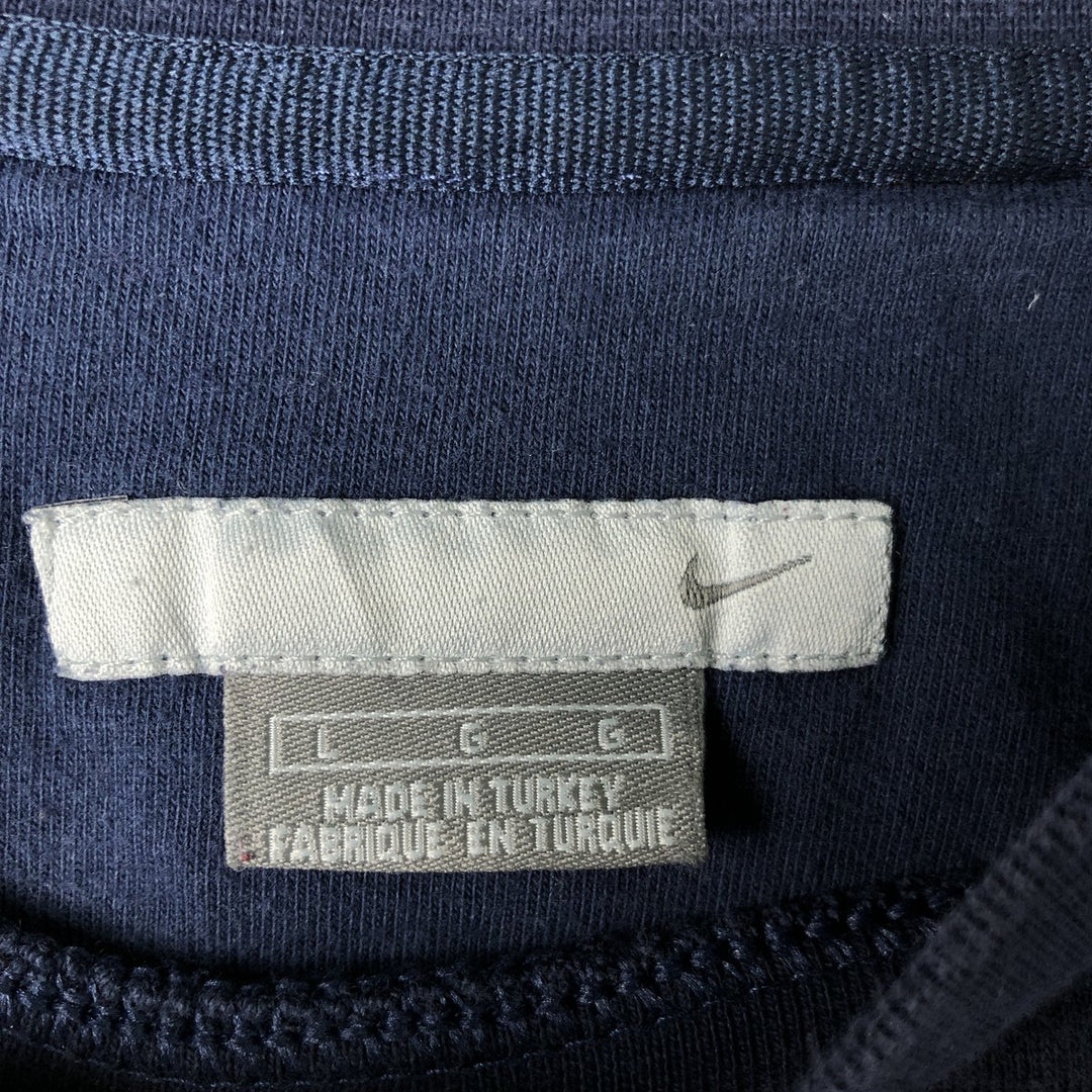 2000'S Nike One-Point Logo Sweatshirt, Men's Size L (approx.) cotton navy blue type Vintage Second Hand