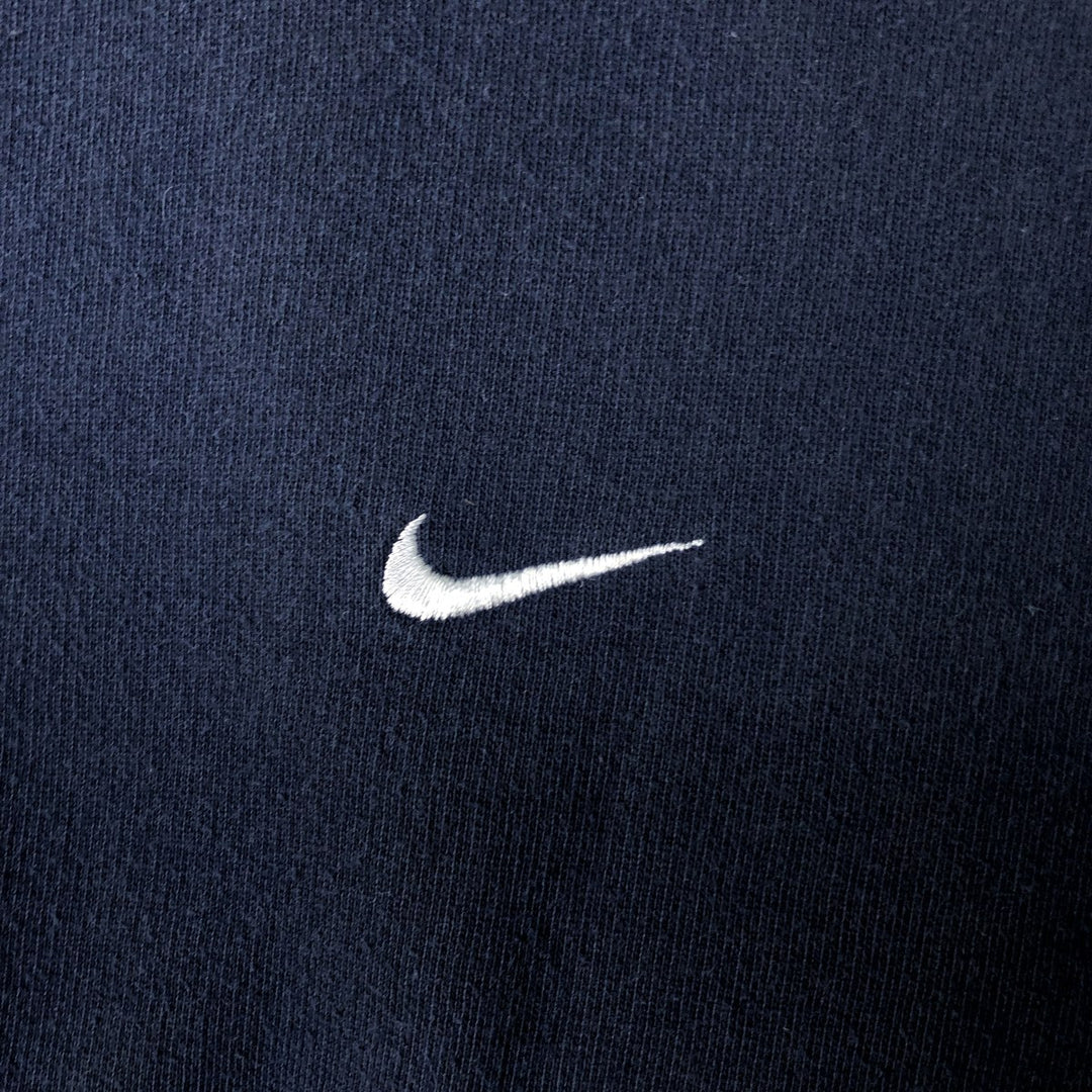 2000'S Nike One-Point Logo Sweatshirt, Men's Size L (approx.) cotton navy blue type Vintage Second Hand
