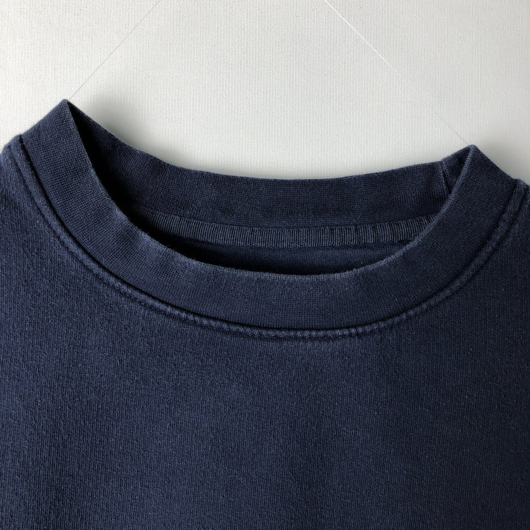 2000'S Nike One-Point Logo Sweatshirt, Men's Size L (approx.) cotton navy blue type Vintage Second Hand