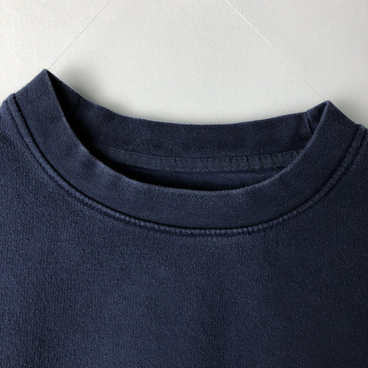 2000'S Nike One-Point Logo Sweatshirt, Men's Size L (approx.) cotton navy blue type Vintage Second Hand