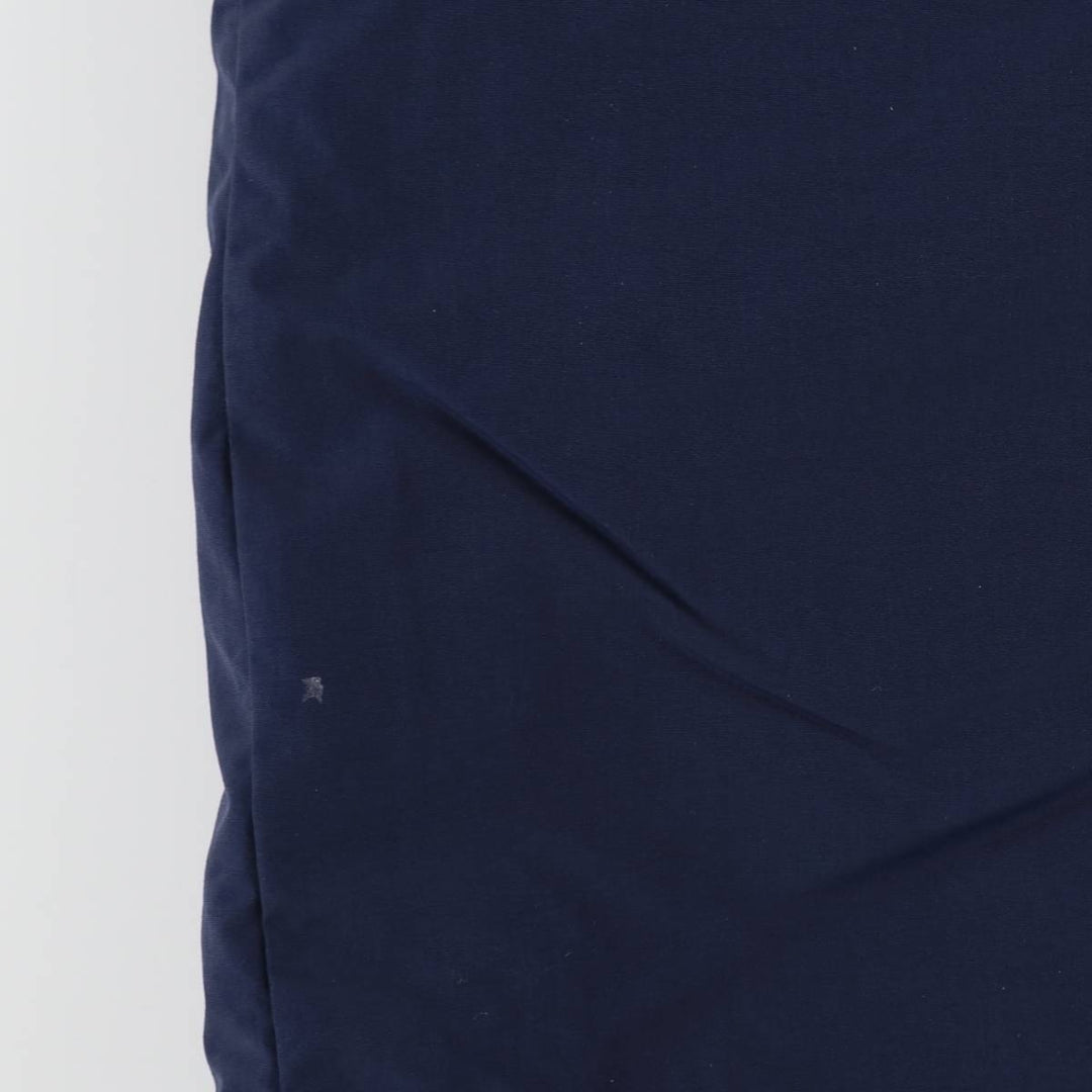 80s-90'S LANDS' END padded puffer jacket, men's size L Nylon navy blue type Vintage Second Hand