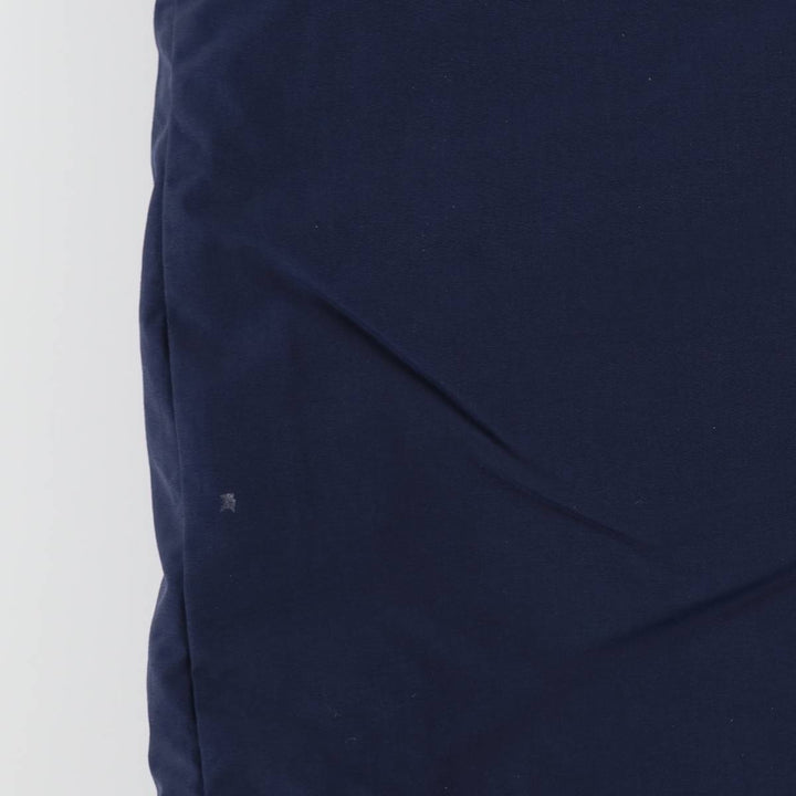 80s-90'S LANDS' END padded puffer jacket, men's size L Nylon navy blue type Vintage Second Hand