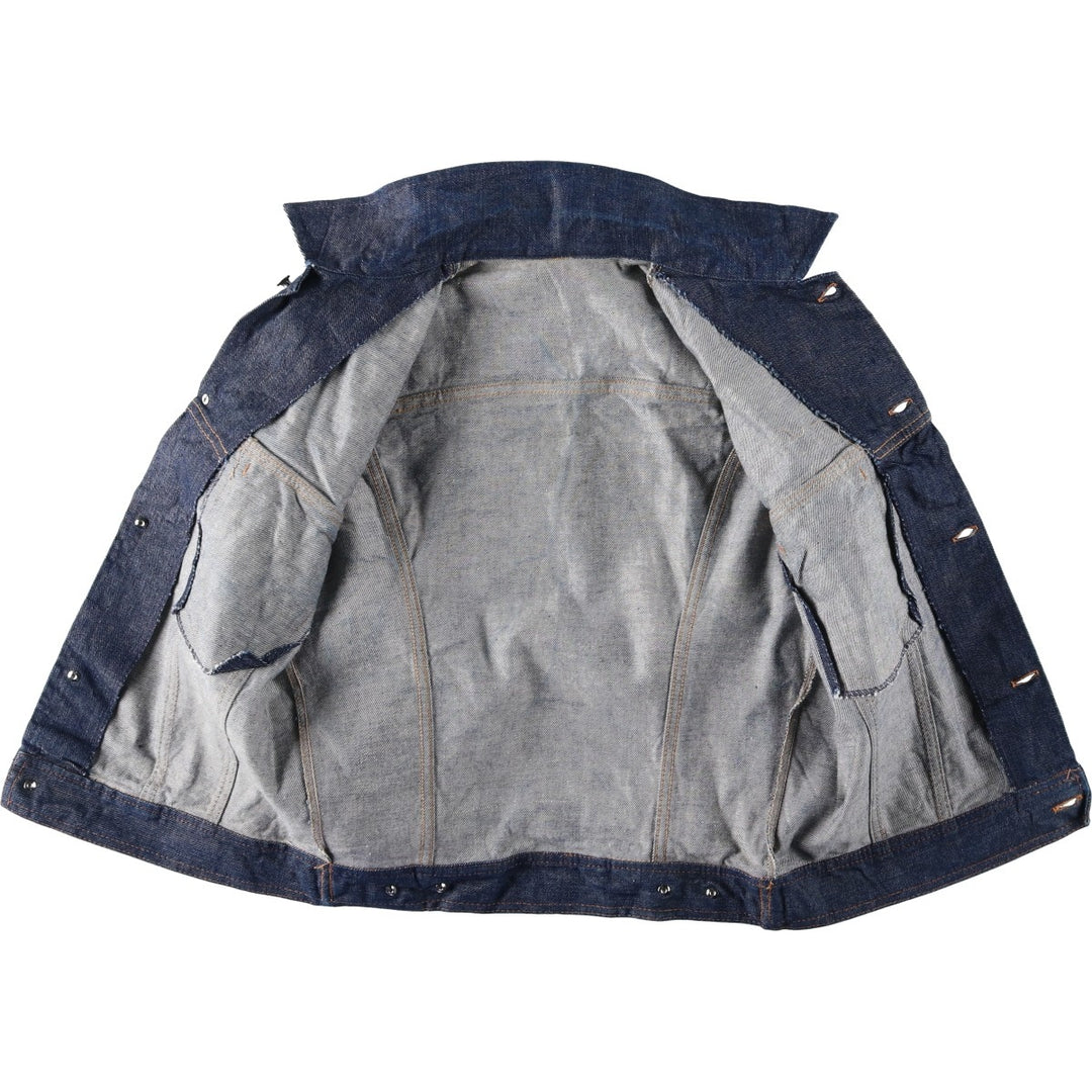 SUPER RIFLE Denim Jacket (Women's Size M) unclear navy blue type Vintage Second Hand