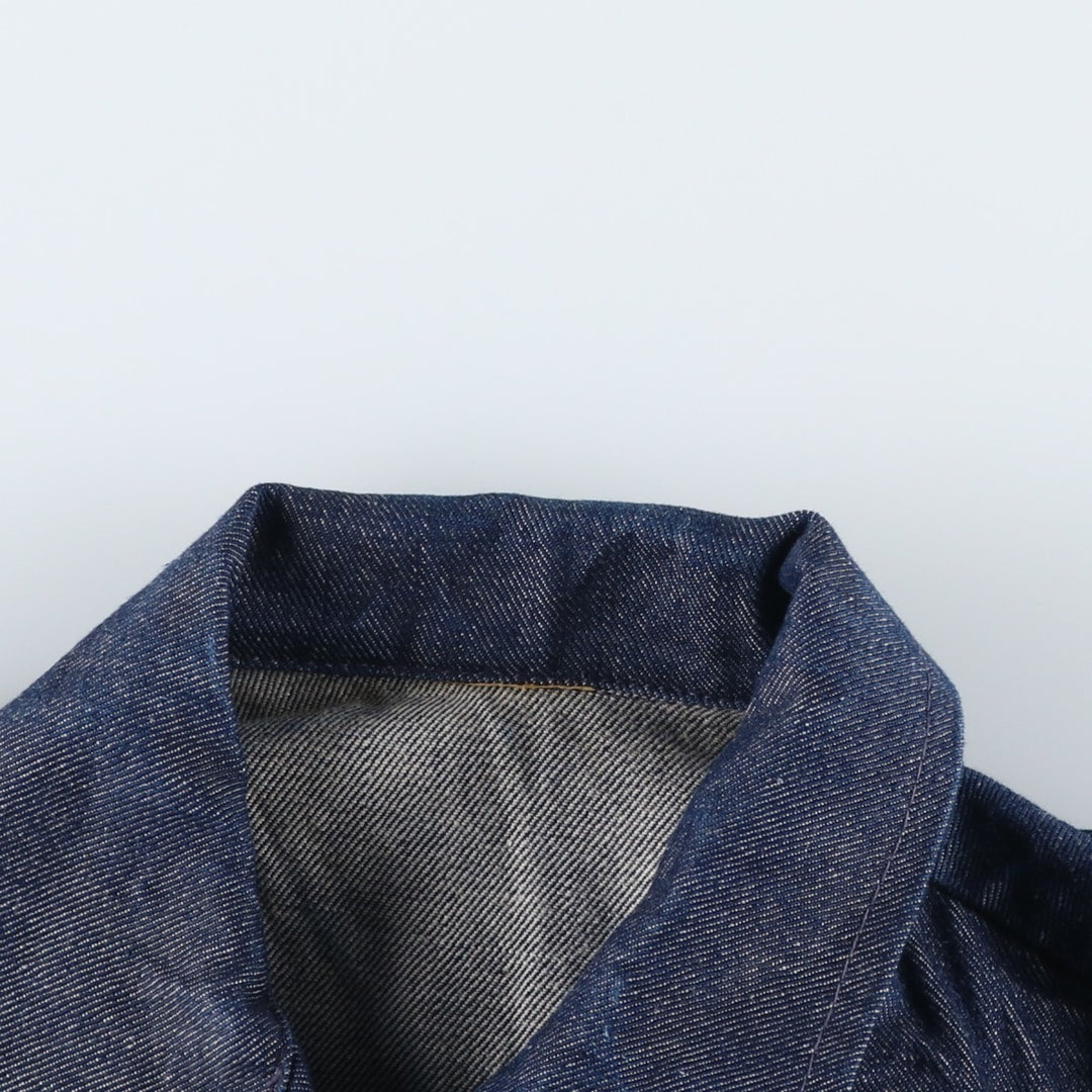 SUPER RIFLE Denim Jacket (Women's Size M) unclear navy blue type Vintage Second Hand
