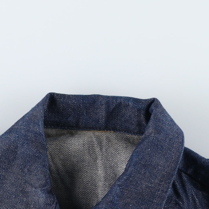 SUPER RIFLE Denim Jacket (Women's Size M) unclear navy blue type Vintage Second Hand