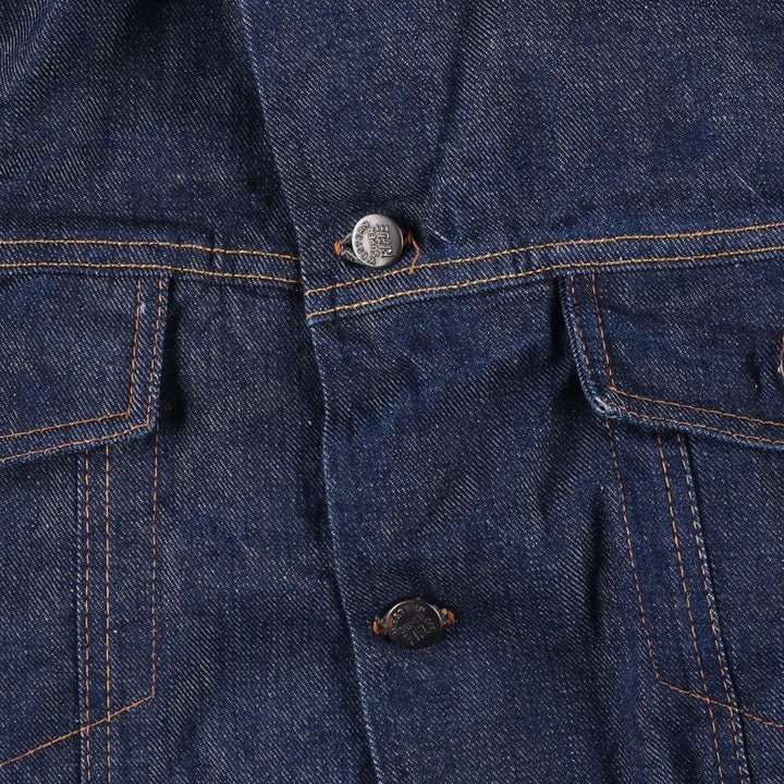 SUPER RIFLE Denim Jacket (Women's Size M) unclear navy blue type Vintage Second Hand