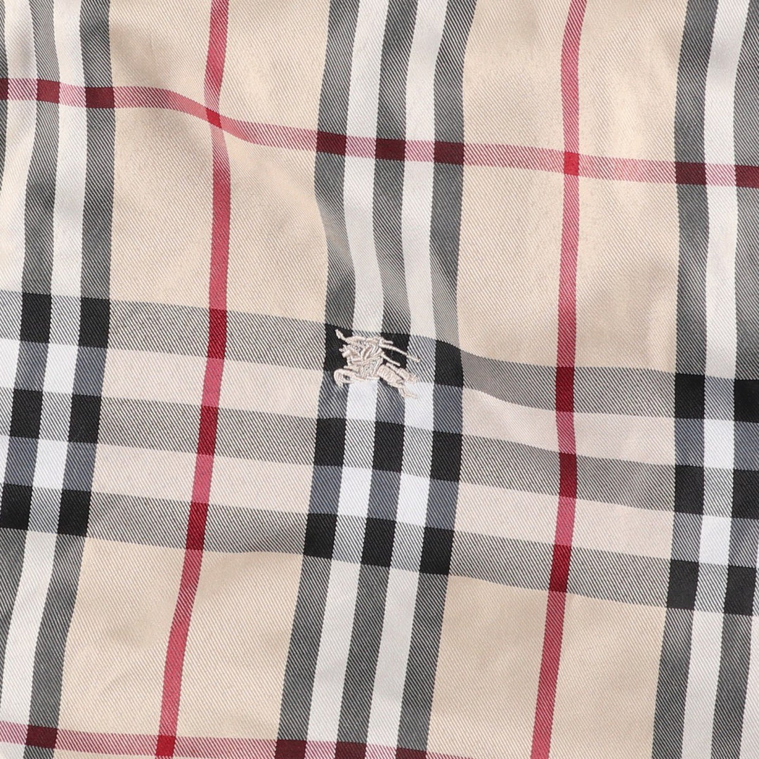 Burberry LONDON Check Pattern Reversible Swing Top Sport Jacket, Women's Size XL (Equivalent), Vintage cotton black type Vintage Second Hand