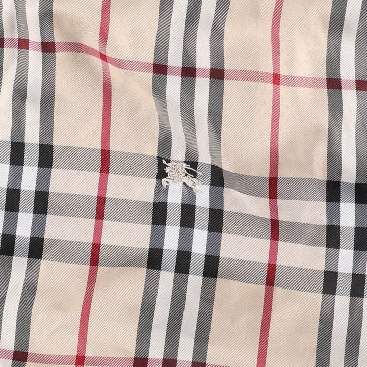 Burberry LONDON Check Pattern Reversible Swing Top Sport Jacket, Women's Size XL (Equivalent), Vintage cotton black type Vintage Second Hand