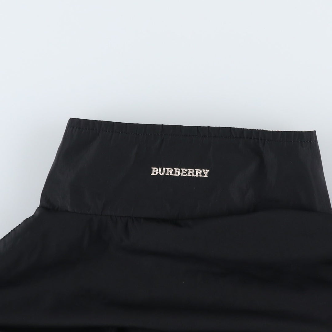 Burberry LONDON Check Pattern Reversible Swing Top Sport Jacket, Women's Size XL (Equivalent), Vintage cotton black type Vintage Second Hand