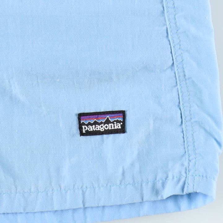 2000'S Patagonia Baggies Shorts 57055S5 Nylon Shorts (Women's Size L) Nylon Blue type light blue Vintage Second Hand