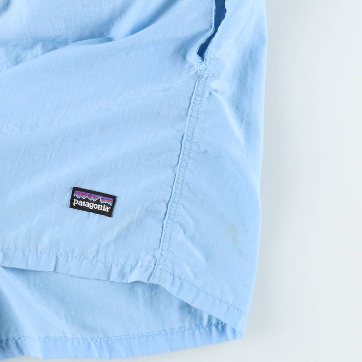 2000'S Patagonia Baggies Shorts 57055S5 Nylon Shorts (Women's Size L) Nylon Blue type light blue Vintage Second Hand