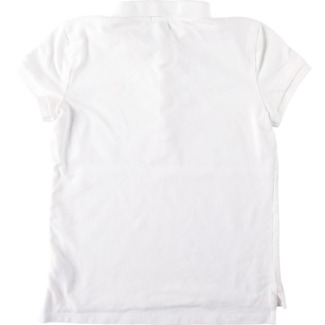Ralph Lauren POLO RALPH LAUREN Short-Sleeve Polo Shirt, Women's Size XL (approx.) cotton white type Vintage Second Hand