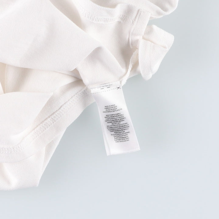 Ralph Lauren POLO RALPH LAUREN Short-Sleeve Polo Shirt, Women's Size XL (approx.) cotton white type Vintage Second Hand
