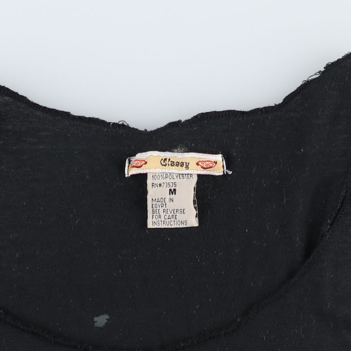Glassy 74th Sturgis Motorcycle Rally Motorcycle Tank Top (Women's Size M) polyester black type Vintage Second Hand