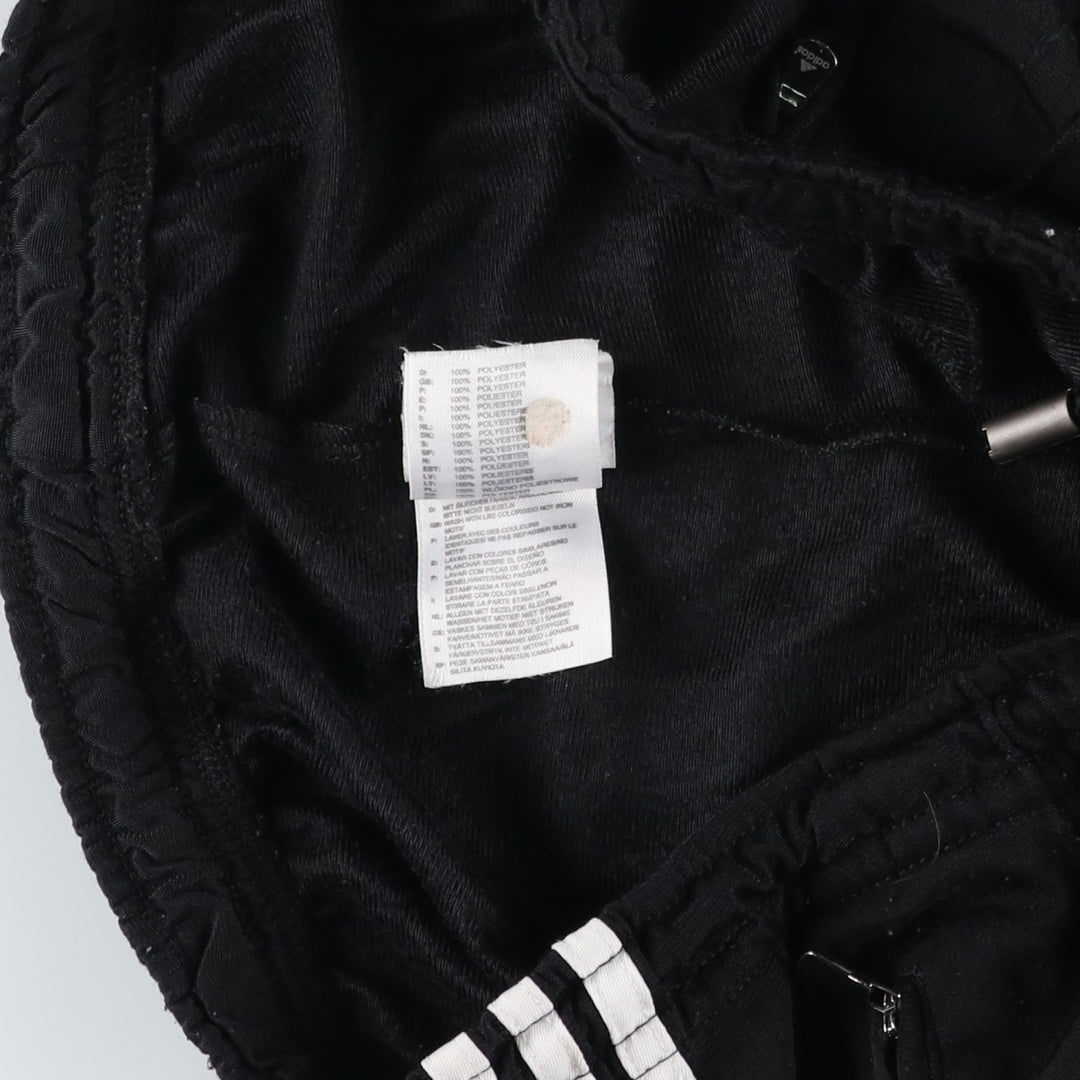 Adidas track pants for women, size XL (equivalent to W33). polyester black type Vintage Second Hand