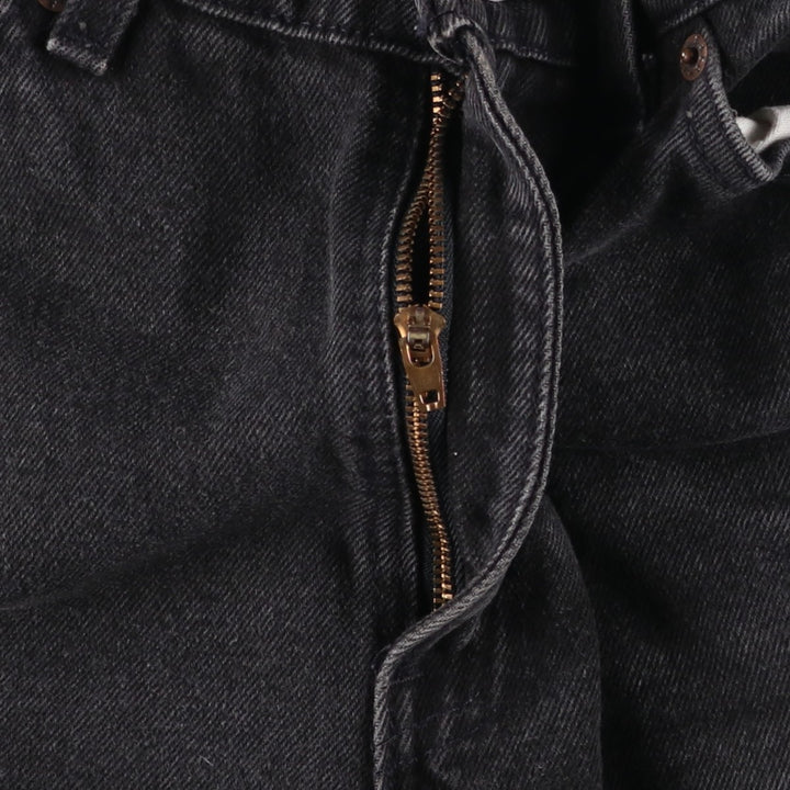 90'S Levi's 10912-4159 Slim Fit Tapered Leg Orange Tab Black Tapered Denim Pants, Women's Size L (W28 equivalent) cotton black type Vintage Second Hand