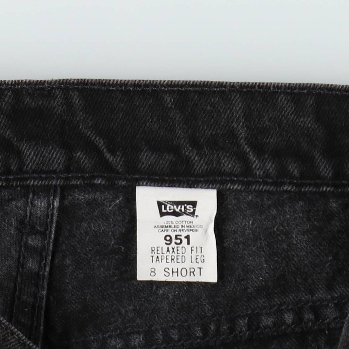 1990'S Levi's 15951-4159 Relaxed Fit Tapered Leg Orange Tab Tapered Denim Pants, Women's Size L (W28 equivalent) cotton black type Vintage Second Hand