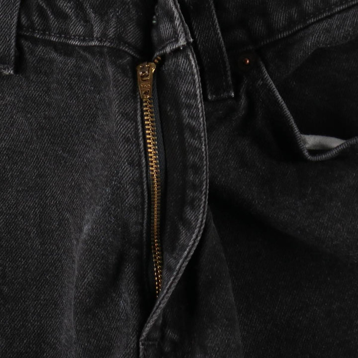 1990'S Levi's 15951-4159 Relaxed Fit Tapered Leg Orange Tab Tapered Denim Pants, Women's Size L (W28 equivalent) cotton black type Vintage Second Hand