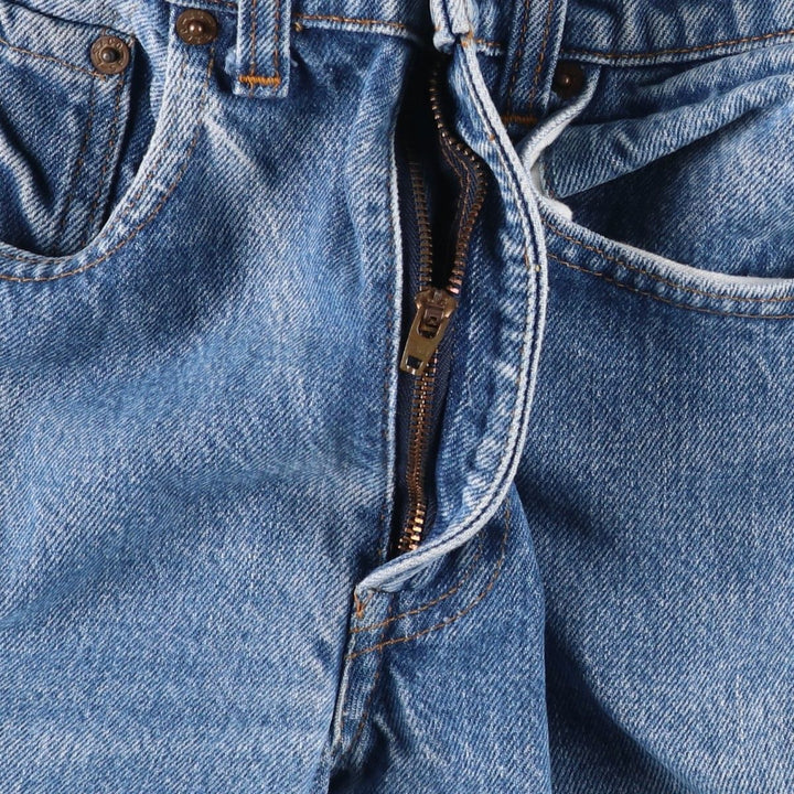 1980'S Levi's 505-0217 Tapered Denim Pants, Made in USA, Women's Size L (W28 equivalent), Vintage. cotton blue type Vintage Second Hand