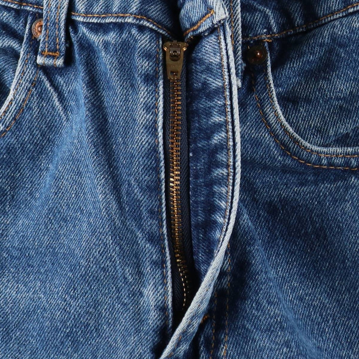 1980'S Levi's 505-0217 Tapered Denim Pants, Made in USA, Women's Size L (W28 equivalent), Vintage. unclear blue type Vintage Second Hand