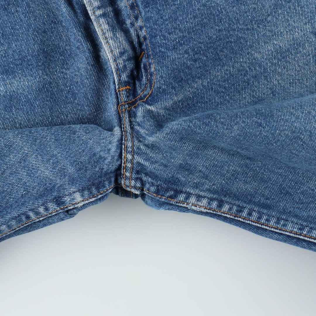 1980'S Levi's 505-0217 Tapered Denim Pants, Made in USA, Women's Size L (W28 equivalent), Vintage. unclear blue type Vintage Second Hand