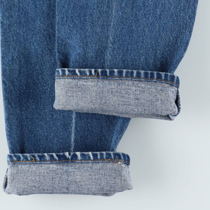 1980'S Levi's 505-0217 Tapered Denim Pants, Made in USA, Women's Size L (W28 equivalent), Vintage. unclear blue type Vintage Second Hand