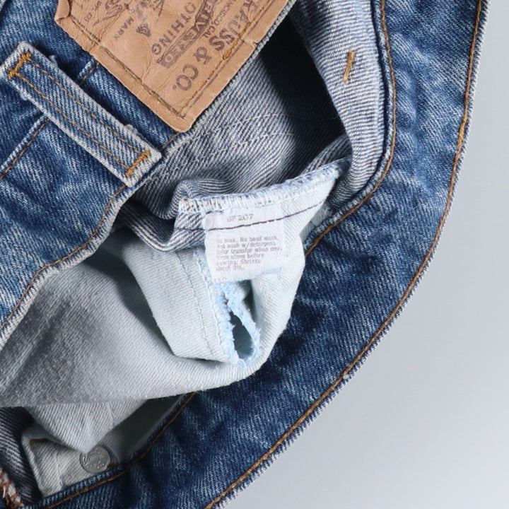 80s-90'S Levi's 20505-0217 Orange Tab Tapered Denim Pants, Made in USA, Women's Size L (equivalent to W29), Vintage cotton blue type Vintage Second Hand