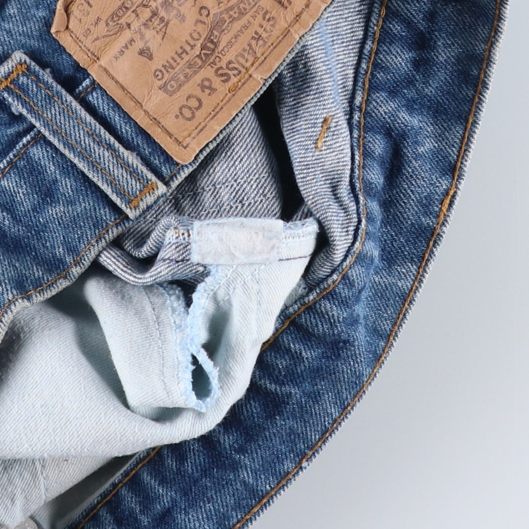 80s-90'S Levi's 20505-0217 Orange Tab Tapered Denim Pants, Made in USA, Women's Size L (equivalent to W29), Vintage cotton blue type Vintage Second Hand