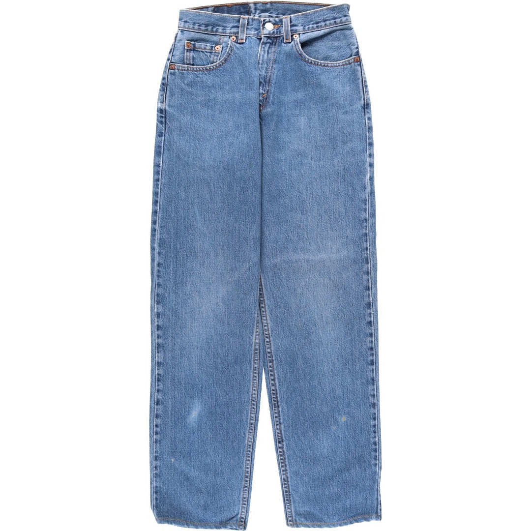 2000'S Levi's 560 Loose Fit Straight Leg Tapered Denim Pants, Made in USA, Women's Size L (W27 equivalent) cotton blue type Vintage Second Hand