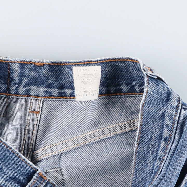 2000'S Levi's 560 Loose Fit Straight Leg Tapered Denim Pants, Made in USA, Women's Size L (W27 equivalent) cotton blue type Vintage Second Hand