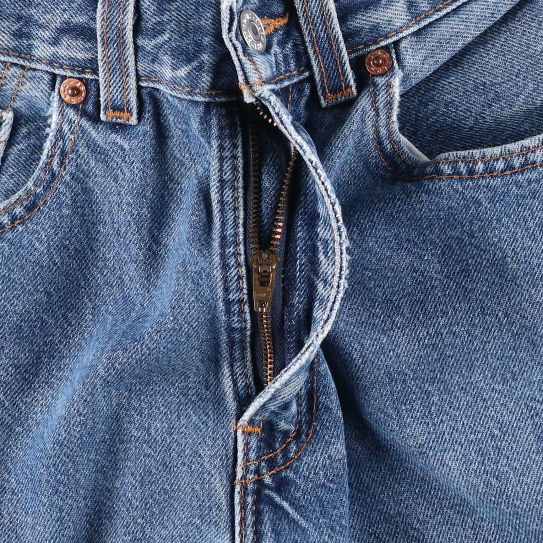 2000'S Levi's 560 Loose Fit Straight Leg Tapered Denim Pants, Made in USA, Women's Size L (W27 equivalent) cotton blue type Vintage Second Hand