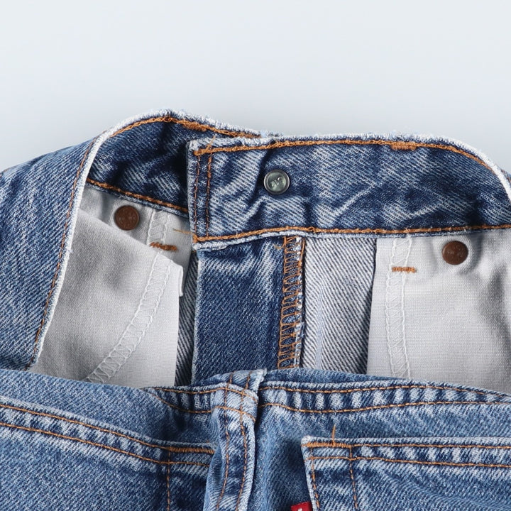 2000'S Levi's 560 Loose Fit Straight Leg Tapered Denim Pants, Made in USA, Women's Size L (W27 equivalent) cotton blue type Vintage Second Hand