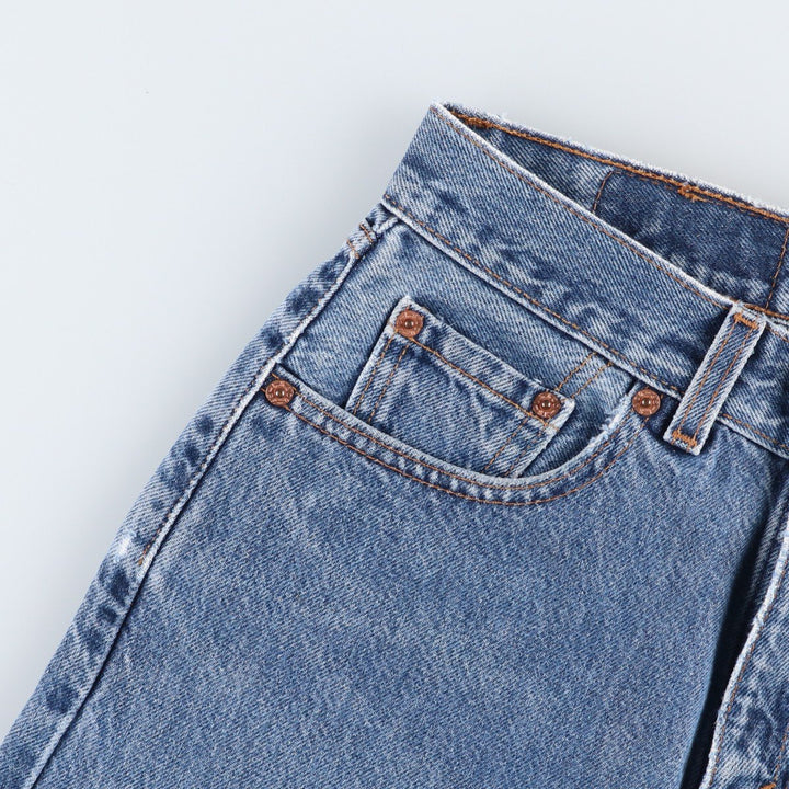 2000'S Levi's 560 Loose Fit Straight Leg Tapered Denim Pants, Made in USA, Women's Size L (W27 equivalent) cotton blue type Vintage Second Hand