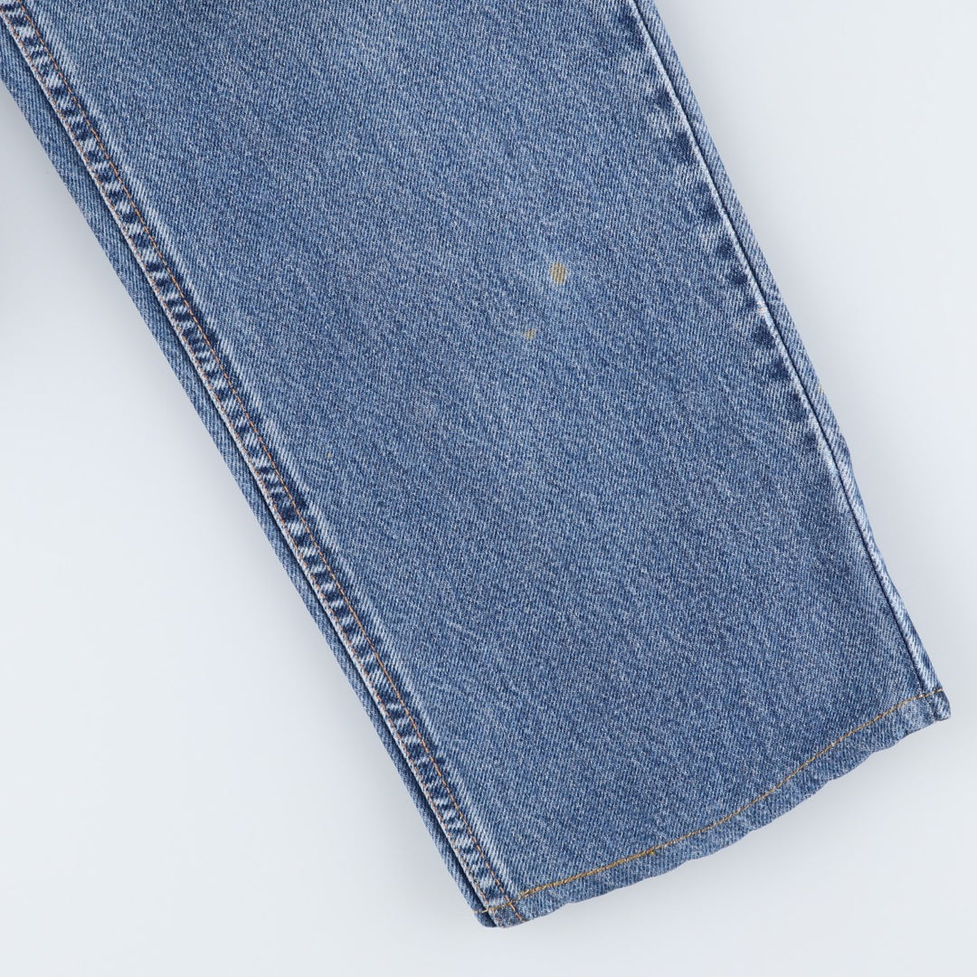 2000'S Levi's 560 Loose Fit Straight Leg Tapered Denim Pants, Made in USA, Women's Size L (W27 equivalent) cotton blue type Vintage Second Hand