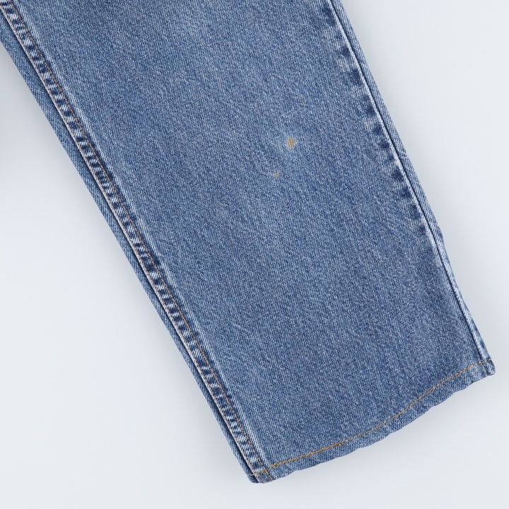 2000'S Levi's 560 Loose Fit Straight Leg Tapered Denim Pants, Made in USA, Women's Size L (W27 equivalent) cotton blue type Vintage Second Hand