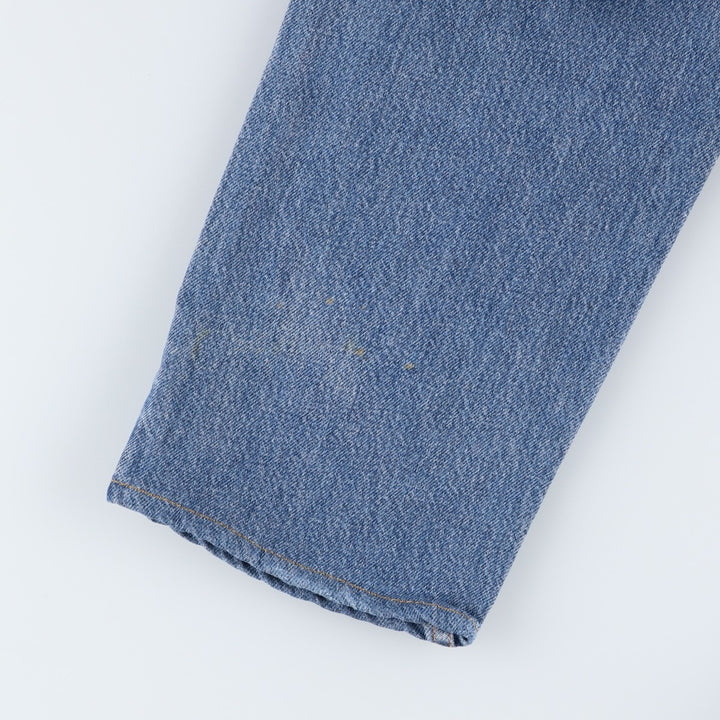 2000'S Levi's 560 Loose Fit Straight Leg Tapered Denim Pants, Made in USA, Women's Size L (W27 equivalent) cotton blue type Vintage Second Hand