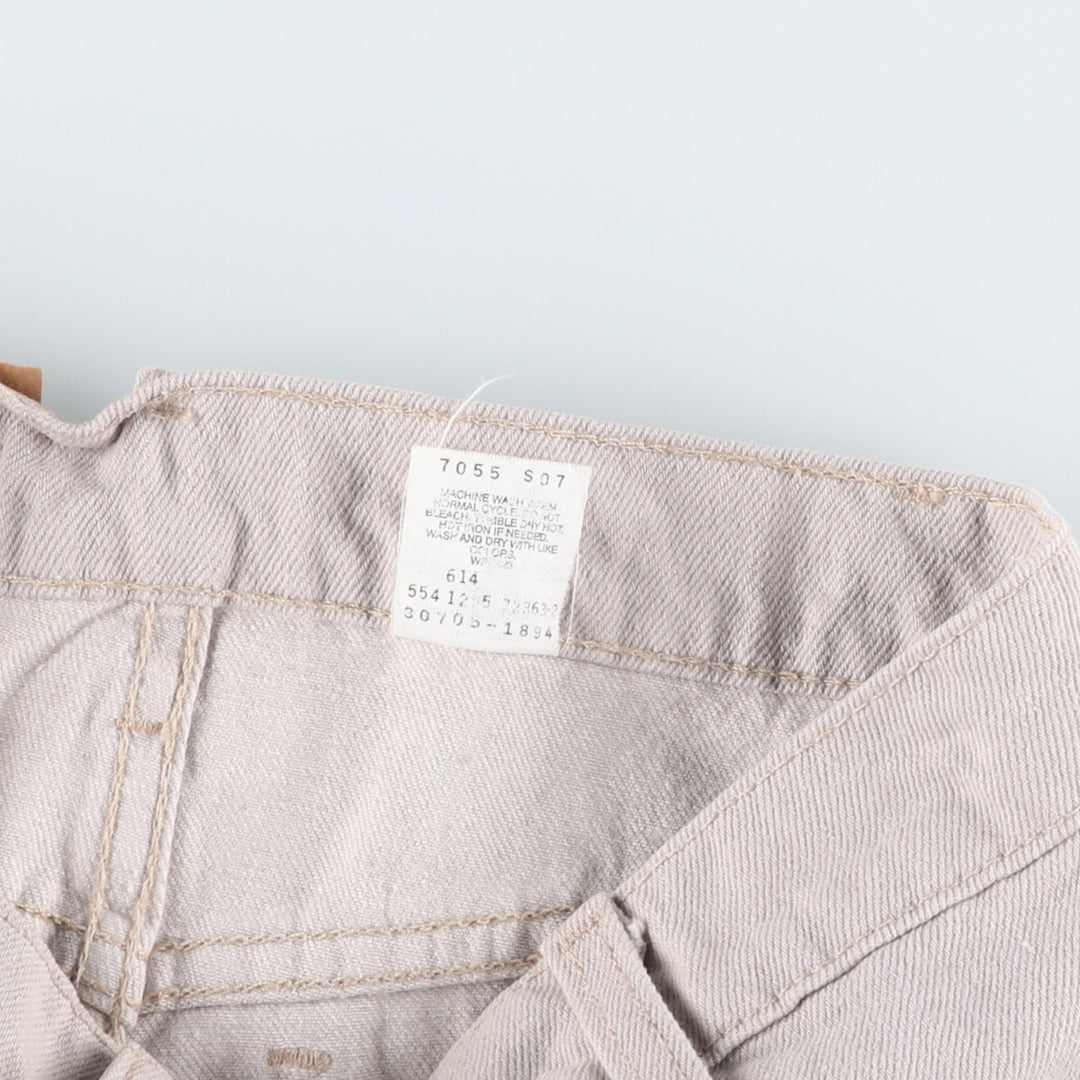 90'S Levi's 550 Relaxed Fit Student 30705-1894 Orange Tab Denim Shorts, Women's Size L (W27 equivalent) unclear Beige type Vintage Second Hand