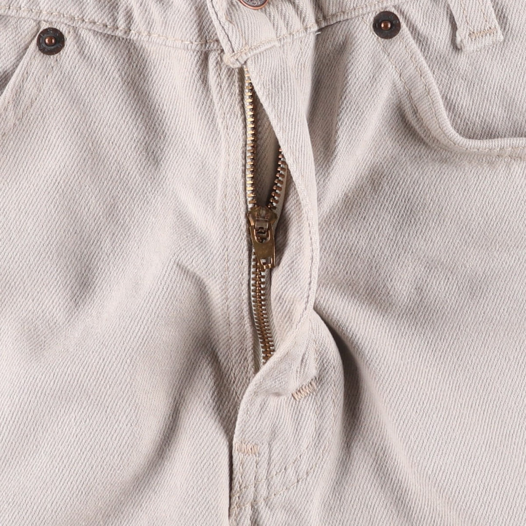 90'S Levi's 550 Relaxed Fit Student 30705-1894 Orange Tab Denim Shorts, Women's Size L (W27 equivalent) unclear Beige type Vintage Second Hand
