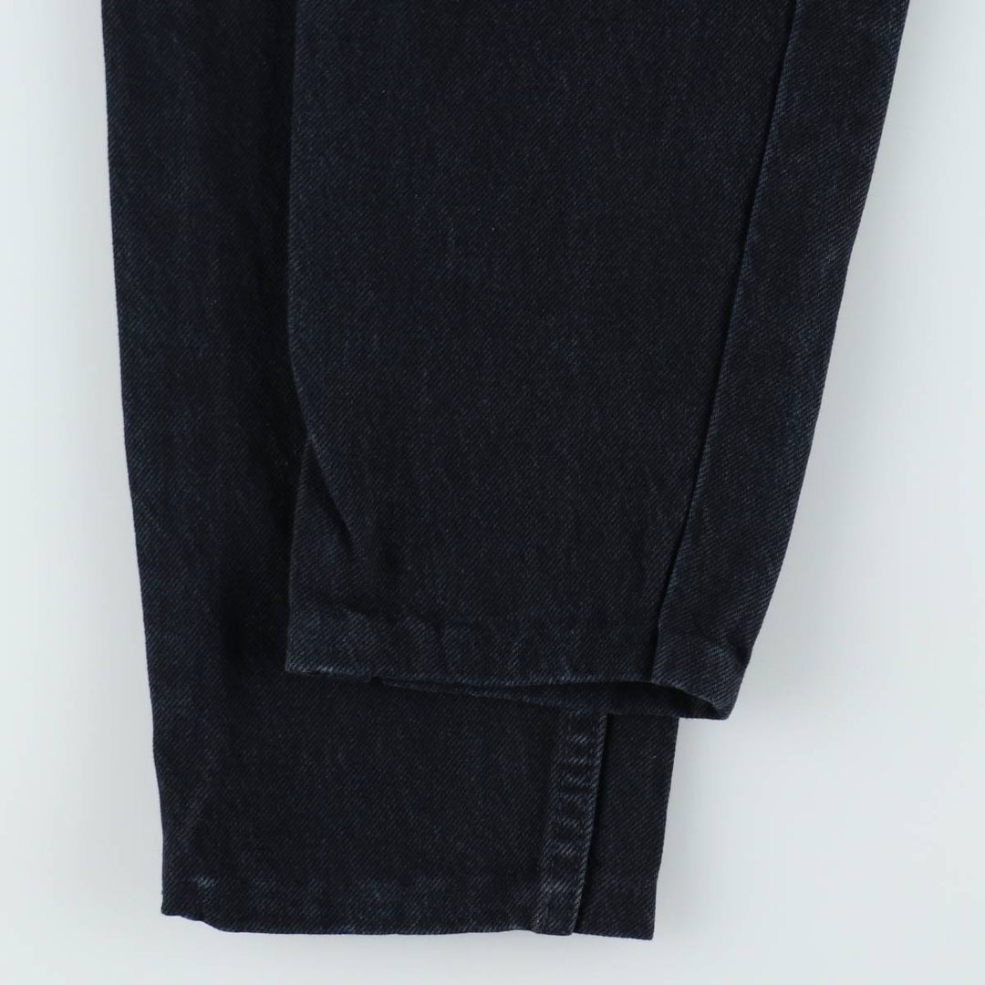 ~90'S Levi's Silver Tab GUYS FIT Black Denim Tapered Denim Pants, Made in USA, Women's Size M (W26 equivalent) unclear black type Vintage Second Hand