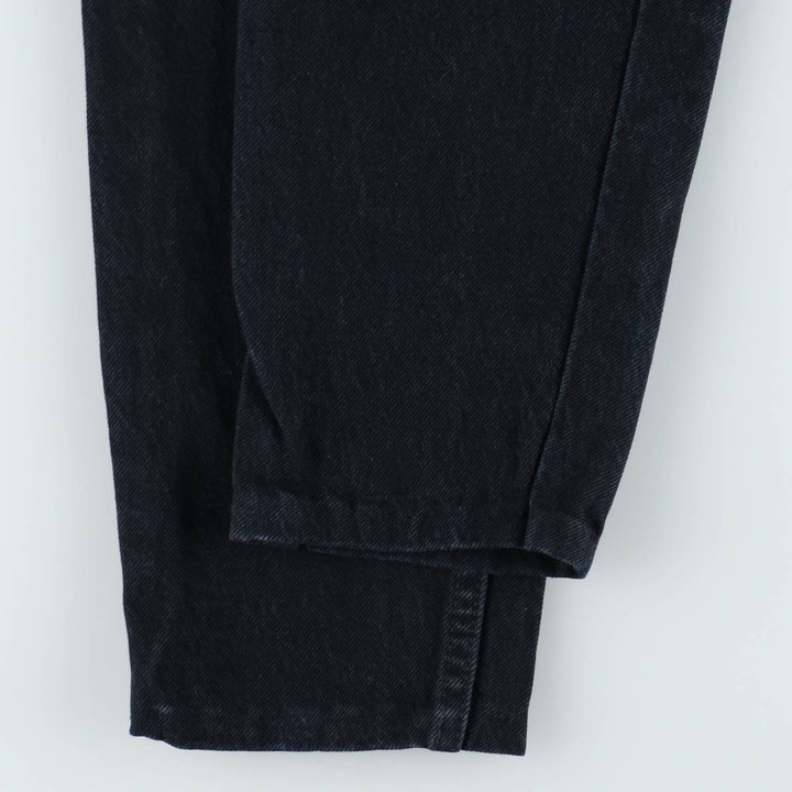 ~90'S Levi's Silver Tab GUYS FIT Black Denim Tapered Denim Pants, Made in USA, Women's Size M (W26 equivalent) unclear black type Vintage Second Hand