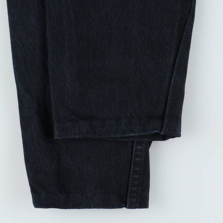 ~90'S Levi's Silver Tab GUYS FIT Black Denim Tapered Denim Pants, Made in USA, Women's Size M (W26 equivalent) unclear black type Vintage Second Hand