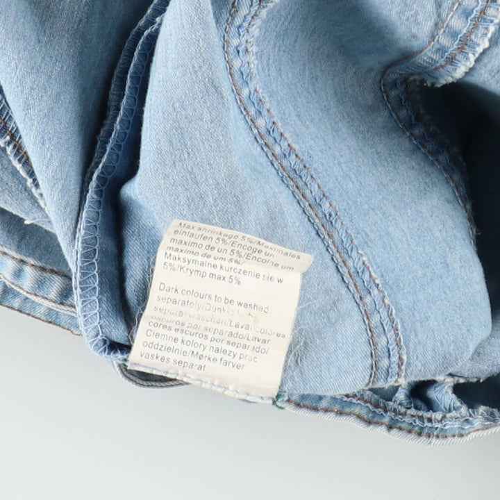 VERO MODA jeanswear Lace-up Midi Denim Dress Camisole Dress Women's Size M (approx.) cotton blue type Vintage Second Hand