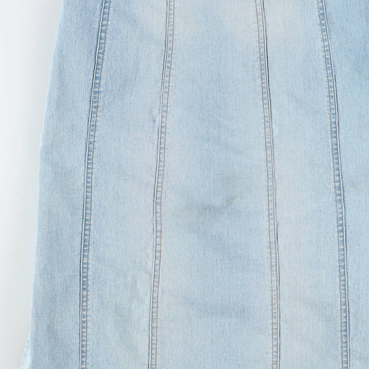 VERO MODA jeanswear Lace-up Midi Denim Dress Camisole Dress Women's Size M (approx.) cotton blue type Vintage Second Hand